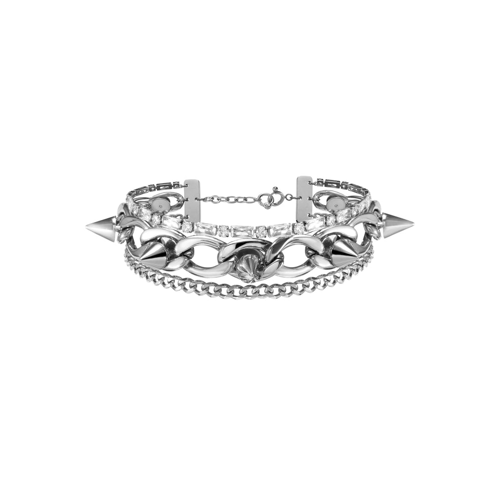 Multi-Layer Stud Chain Bracelet
