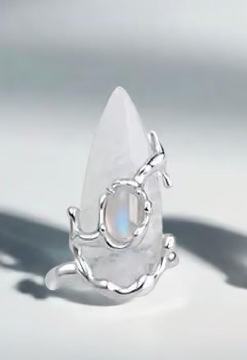 Molten Flutter Moonstone Butterfly Nail Armor