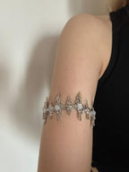 Molten Nova White Agate Star Arm Cuff