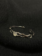 Molten Thorn Gemstone Liquid Metal Bracelet