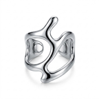 Molten Crust Irregular Hollow Ring