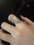 Molten Thorn Raw Gemstone Liquid Ring