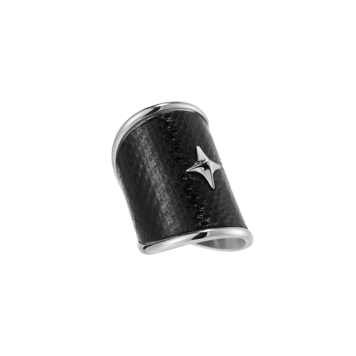 Snake Pattern Starburst Wide Ring