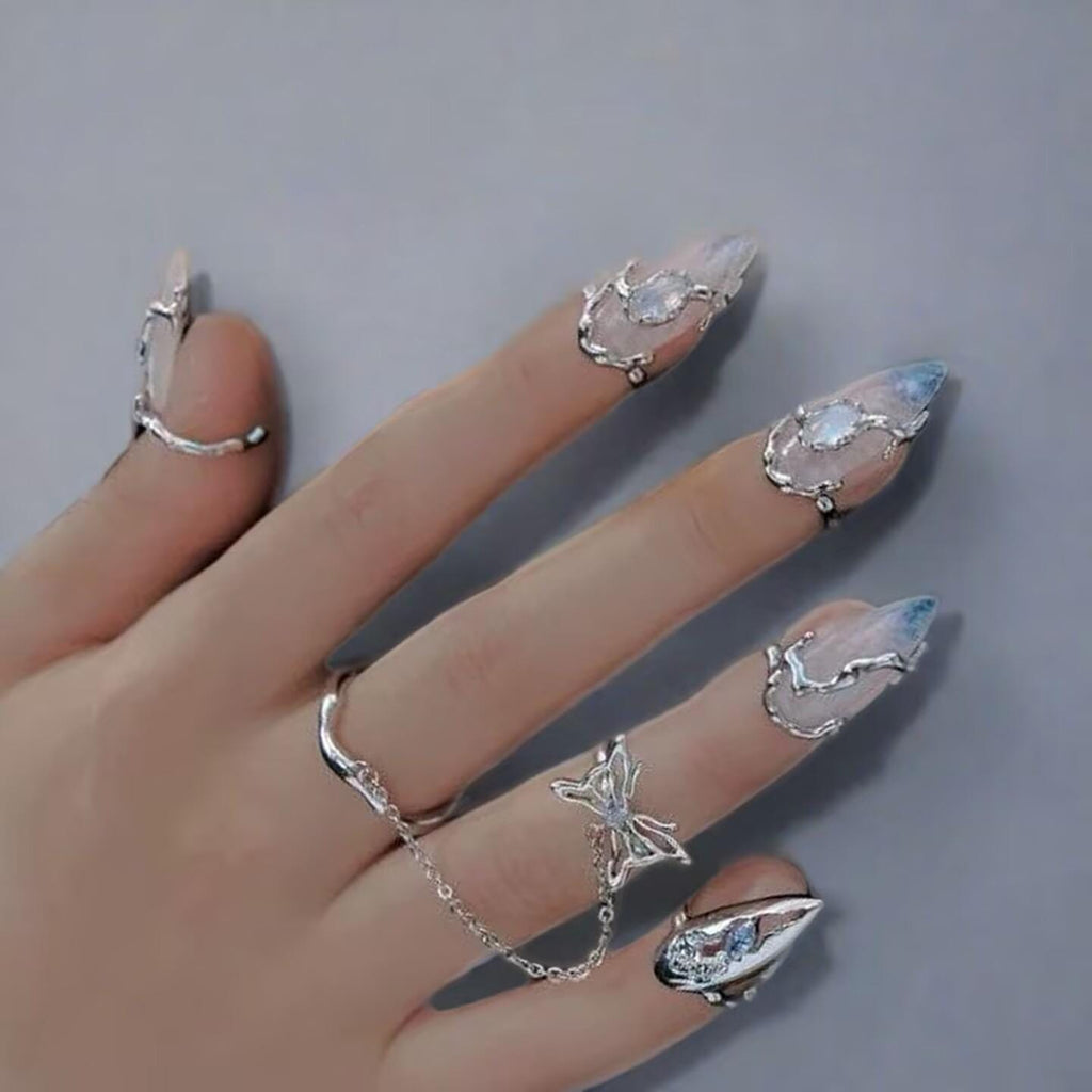 Molten Flutter Moonstone Butterfly Nail Armor